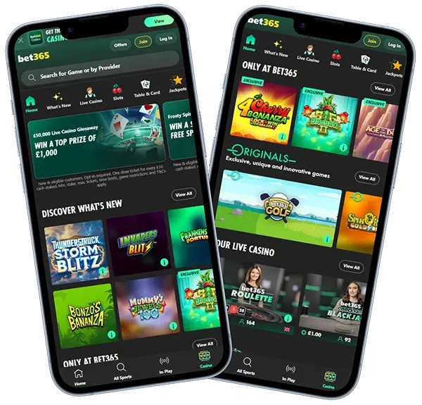 Bet365 Games mobile version